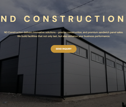 ND Construction – Website Development Project